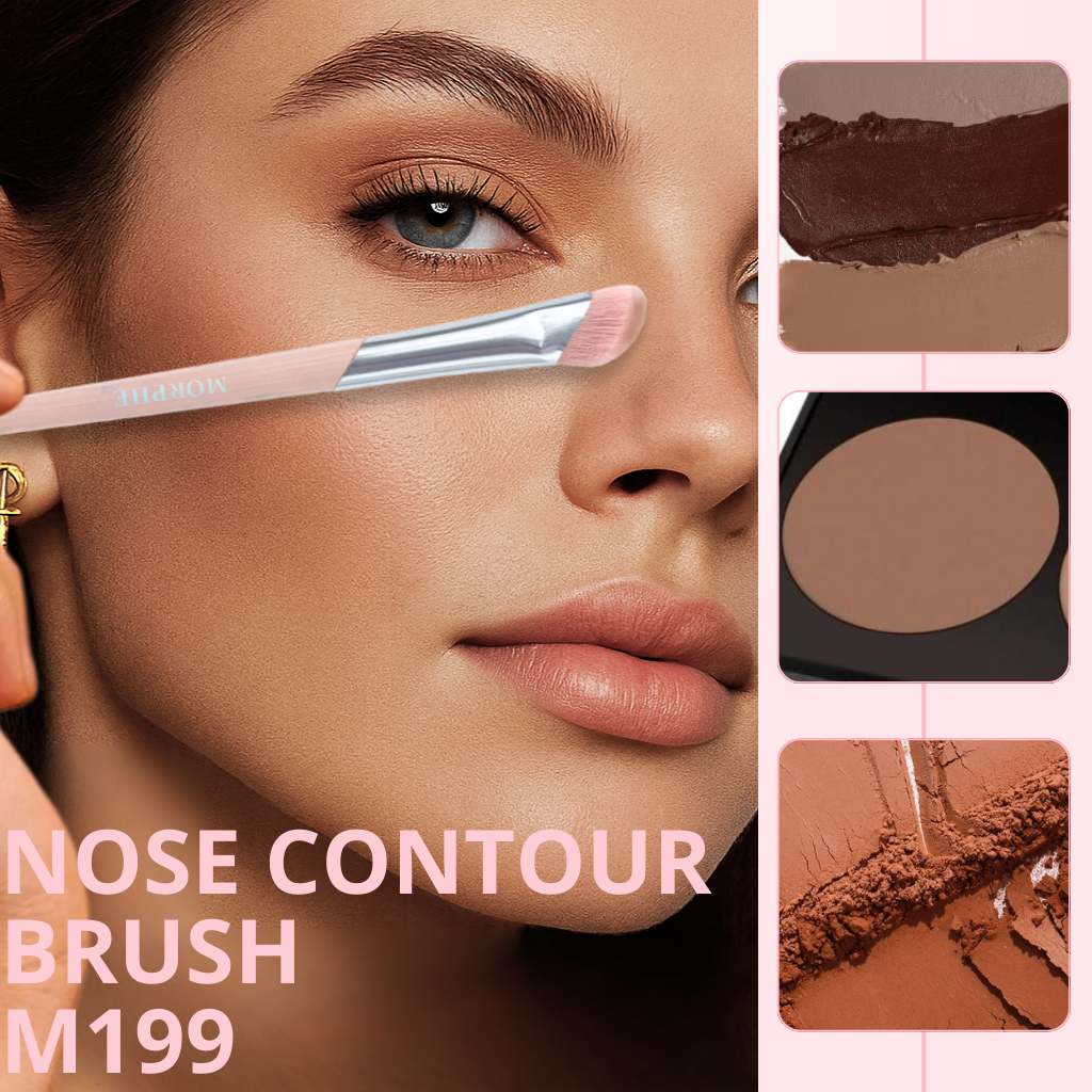 Cọ Tán Khối Mũi Kem Đầu Vát Liềm Dày Góc Cạnh Morphe Nose Contour Brush M199